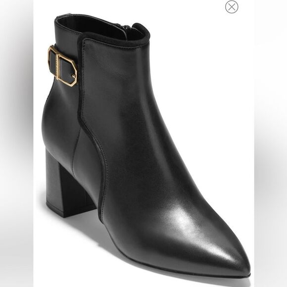 Cole Haan Ettie Buckled Leather Booties Women Size 10.5 - Picture 8 of 9